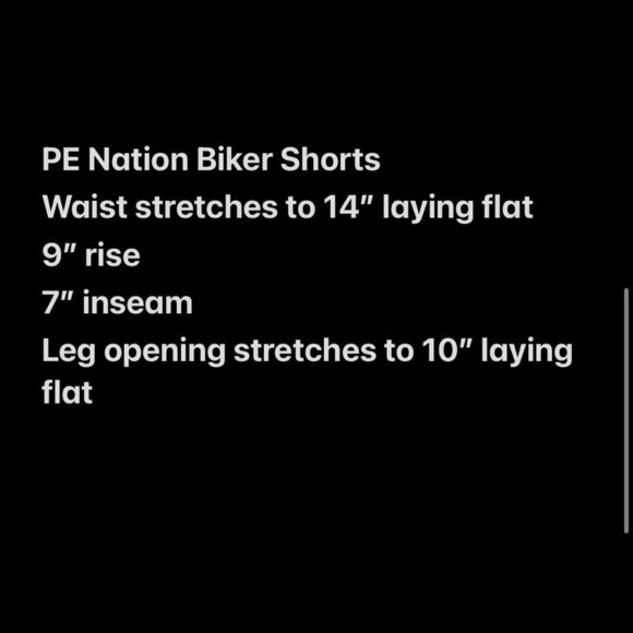 NEW P.E Nation Sprint Time High Rise Black Crossover Short 7", Size S - Picture 8 of 8